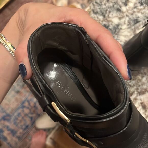 Jason Wu Double Buckle Pointed Toe Leather Booties - Picture 11 of 12